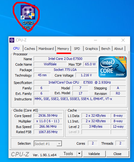CPU Z 실행