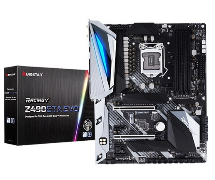 바이오스타 Z490 메인보드 I9-10900K 지원