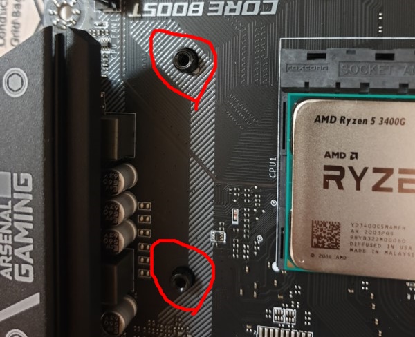 브라켓 제거 CPU